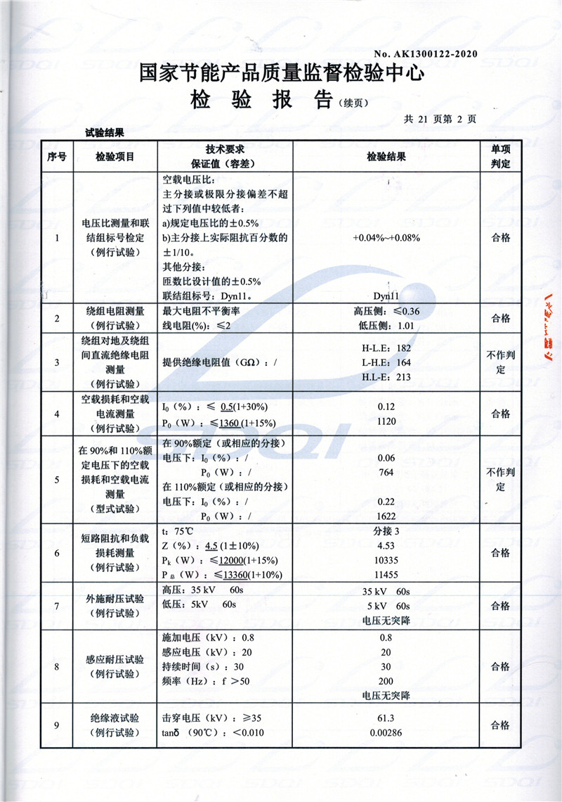 高低压试验报告-S11-1250凌河凌河凌河油浸式变压器-2.jpg